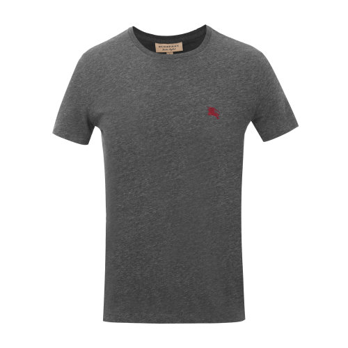 BURBERRY/博柏利 純棉圓領(lǐng)深灰色男士短袖T恤 短袖 上裝男裝39742111