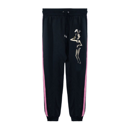 MOSCHINO/莫斯奇諾黑色女士休閑褲EA033105412555