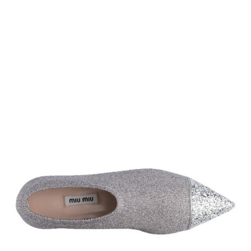 Miu Miu/繆繆 女士拼色皮革高跟鞋 5S394C-3KTU-FOVCV