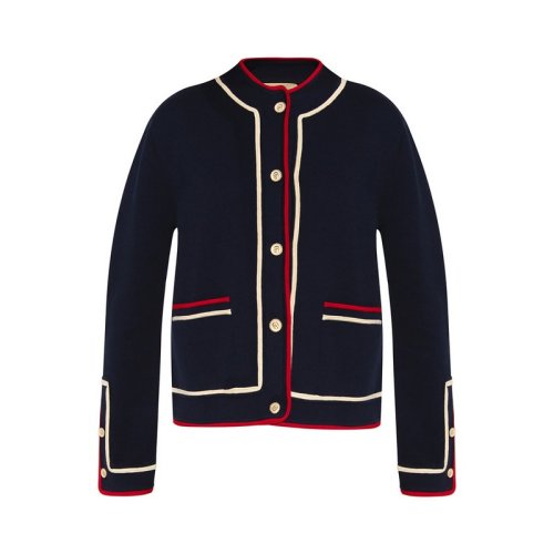  GUCCI/古馳 女士深藍(lán)色棉質(zhì)針織衫/毛衣 658362 XKBSK 4496 PLFSX