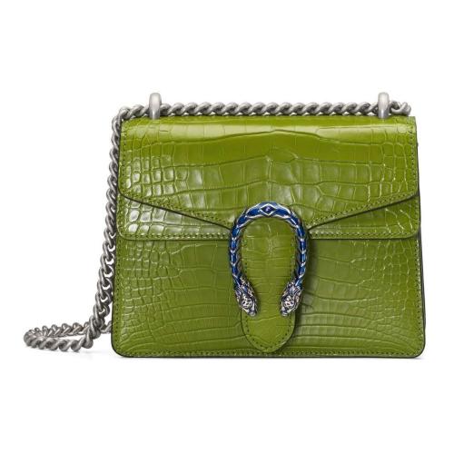  GUCCI古馳 22年秋冬 女士 Dionysus系列鱷魚(yú)皮迷你手袋 421970 EZIGN 3560