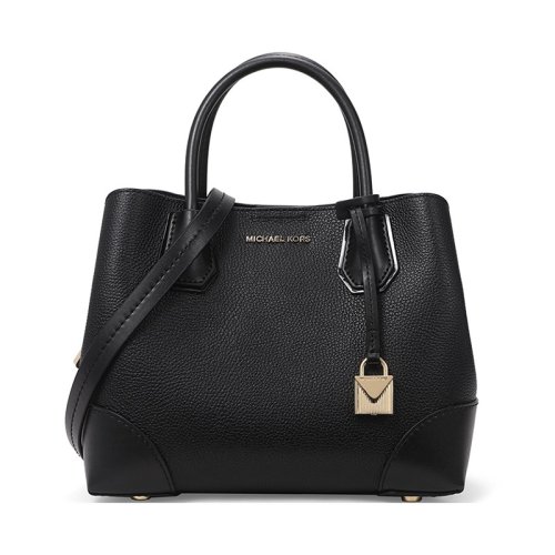  Michael Kors/邁克·科爾斯 女士黑色皮革手提包 30H7GZ5T1T 001 PLSX