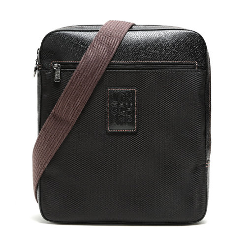 Longchamp/瓏驤男士BOXFORD系列織物/配皮單肩斜挎包1714080