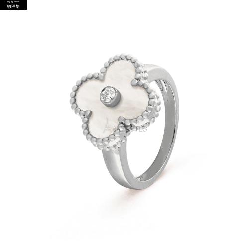  VCA梵克雅寶 22年秋冬 女士 戒指 Vintage Alhambra戒指 VCARF48900 預(yù)定商品1-3周發(fā)貨