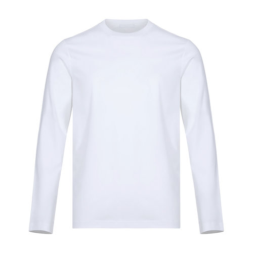 PRADA/普拉達(dá) 男士長(zhǎng)袖T恤 男士棉質(zhì)修身版圓領(lǐng)長(zhǎng)袖T恤 UJL565 1UOR S 092