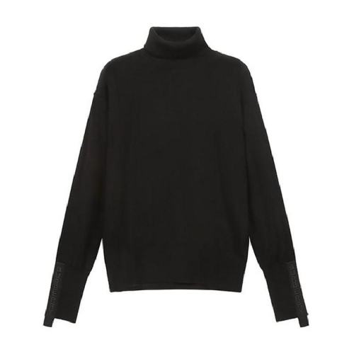  BURBERRY/博柏利 女士黑色羊毛針織衫/毛衫 80211731 PLFSX