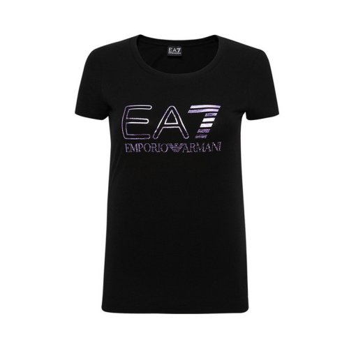  Emporio Armani/安普里奧阿瑪尼 女士印花棉質短袖T恤 3ZTT85 J12Z 1200 PLFSX