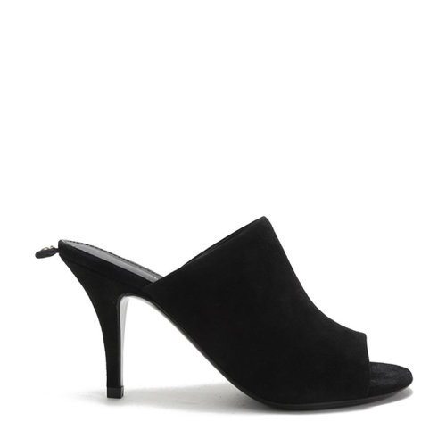 SalvatoreFerragamo/菲拉格慕 女士JANINE系列 絨面皮革高跟鞋涼鞋 0726444