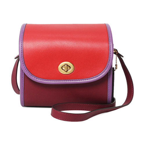 COACH/蔻馳 女士專(zhuān)柜款ORIGINALS系列皮質(zhì)迷你LUNCHBOX單肩斜挎包 158