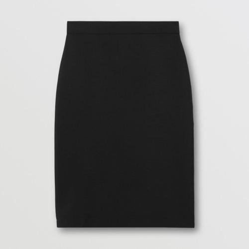  BURBERRY 22年秋冬 女士 馬海毛混紡鉛筆裙 80554471