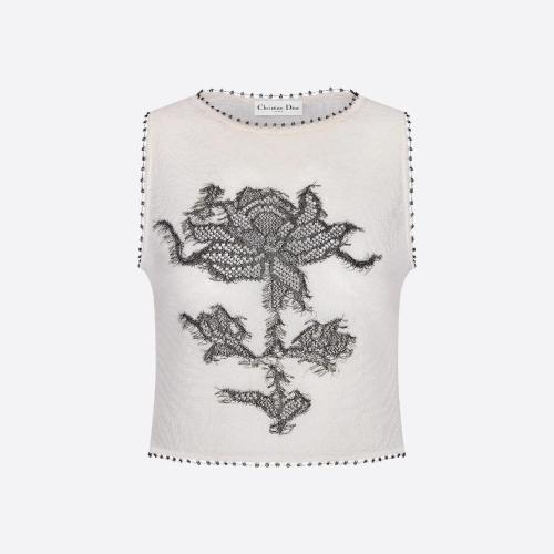  DIOR迪奧 22年秋冬 女士 背心 針織兩件套 314W02AM602_X9330