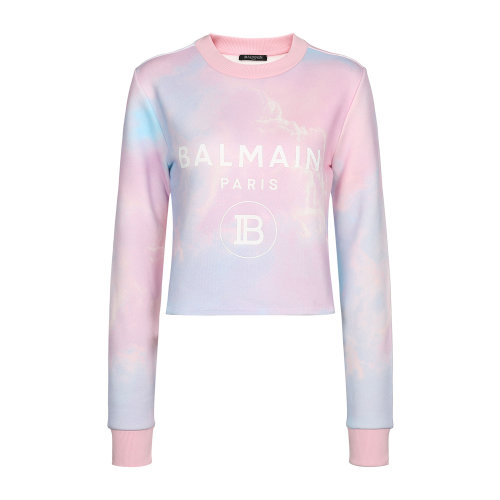 Balmain/巴爾曼 彩色 女士LOGO裝飾衛(wèi)衣 SF03629I285 20