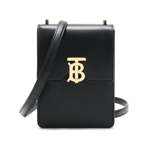 BURBERRY/博柏利  女款牛皮TB專屬標(biāo)識(shí)單肩斜挎包手機(jī)包手拿包Robin洛賓包 80330421