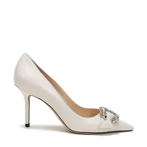 Jimmy Choo/周仰杰 女士皮革尖頭高跟鞋 SARESA 85 NAP