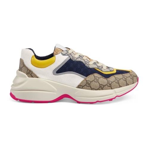  GUCCI古馳 22年秋冬 男士 Rhyton系列男士GG運(yùn)動(dòng)鞋 619891 99WF0 4370