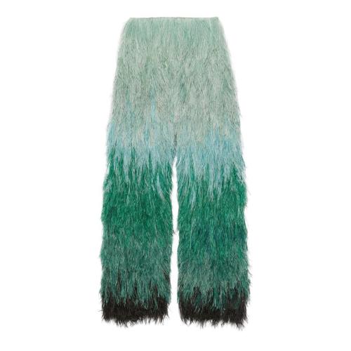  GUCCI古馳 22年秋冬 女士 飾羽毛真絲歐根紗長(zhǎng)褲 675972 Z8A_VH 3271