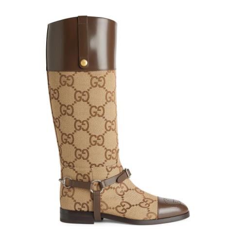  GUCCI古馳 22年秋冬 男士 飾馬具長筒靴 675658 UKO50 2597 預定商品2-6周發(fā)貨