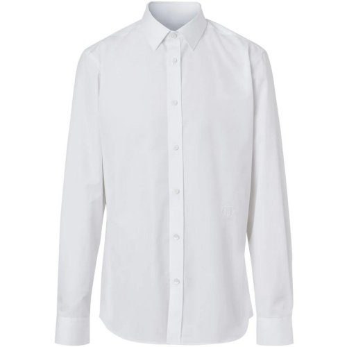  BURBERRY/博柏利 男士白色棉質(zhì)長袖襯衫 8037486 PLFSX