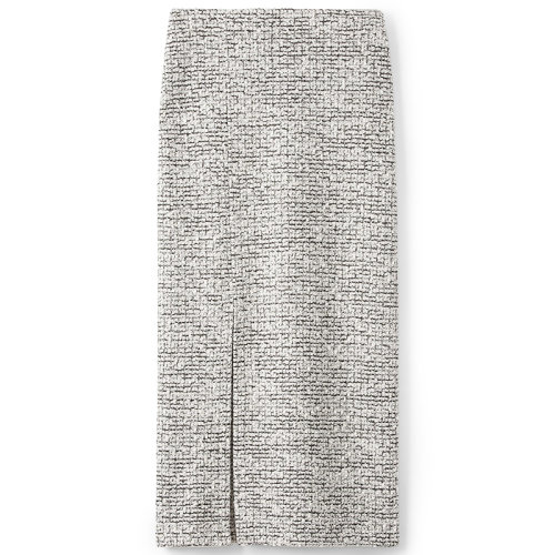 【21春夏新款】St. John/盛薔 正面開叉羊絨羊毛女士半身裙K7130B1