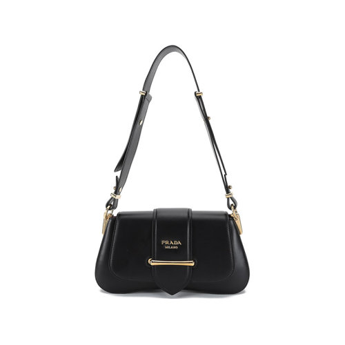 PRADA/普拉達(dá)  女士Sidonie系列皮革手提單肩包 1BD228 2AIX