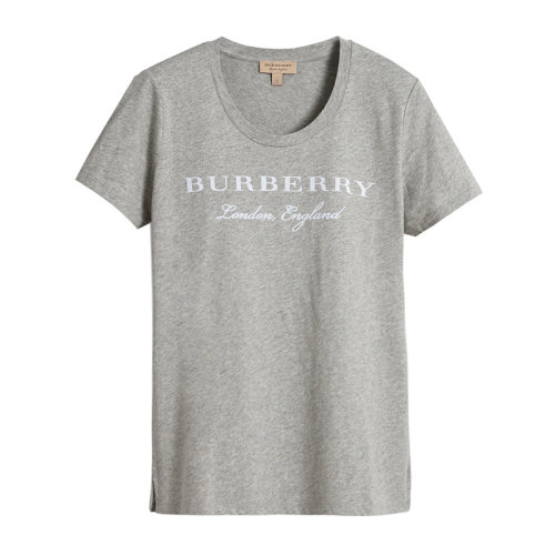 BURBERRY/博柏利 女裝 服裝 全棉圓領logo印花 女士短袖T恤