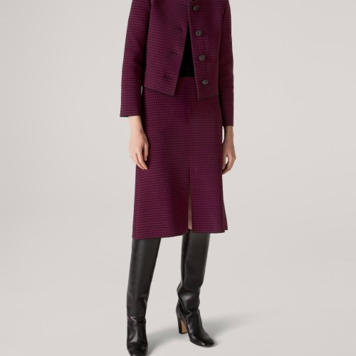 St.John/盛薔提花針織女士半身裙K7110H2