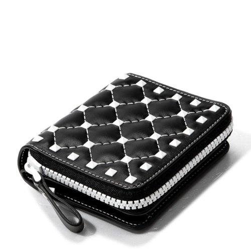  Valentino/華倫天奴 女士黑色皮革零錢包 PW2P0P03 RVH 0NO PLSX