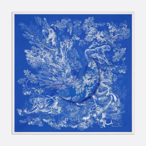  DIOR迪奧 22年春夏 女士 帽子 Visiere en soie Toile de Jouy Reverse 21JOU150I602_C522