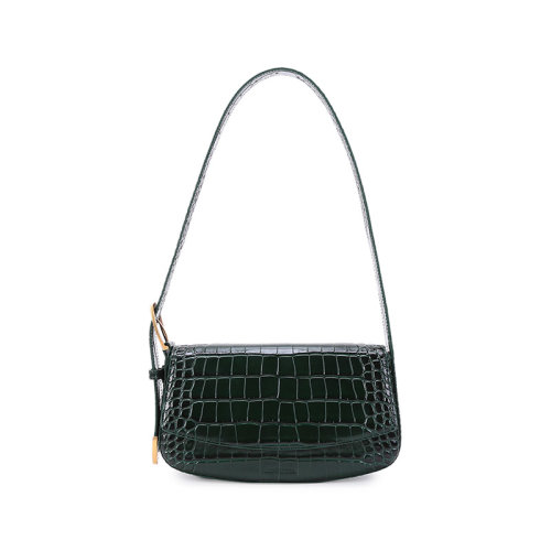 Balenciaga/巴黎世家【22春夏新款】女士鱷魚(yú)紋牛皮革Ghost Sling Bag側(cè)背包手提單肩包腋下包 618930 1LRVM