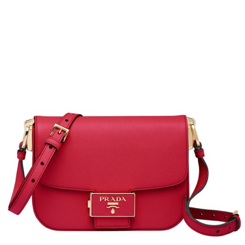  PRADA/普拉達 女士紅色時尚休閑單肩包 1BD217-NZV-OUO-F068Z