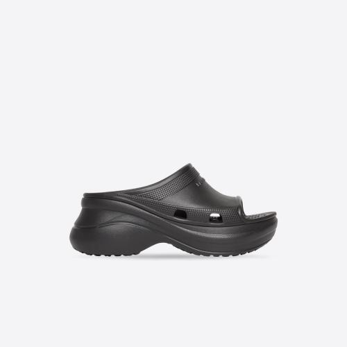  BALENCIAGA巴黎世家 22年春夏 男士 平底涼鞋 POOL CROCS? 拖鞋式?jīng)鲂?677386W1S8E1000
