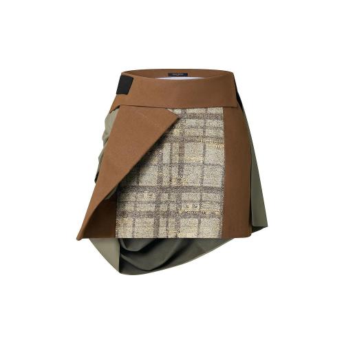  LV路易威登 22年秋冬 女士 半身裙 皮革垂墜迷你裙 1AAXMT 1AAXMQ 1AAXMR 1AAXMS