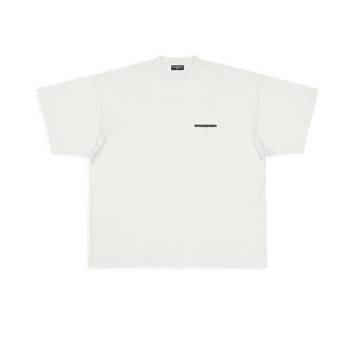 Balenciaga/巴黎世家 22年秋冬新款 Strike 1917系列 女士灰白色純棉短袖T恤694576TMVJ60980