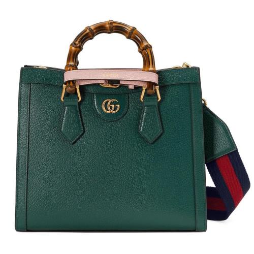  GUCCI古馳 22年秋冬 女士 Gucci Diana竹節(jié)小號托特包 702721 U3ZDT 3670