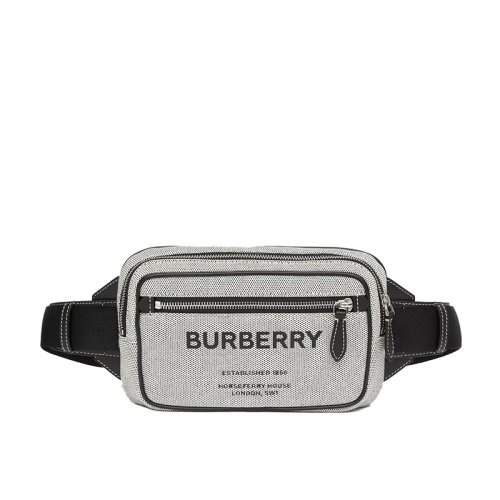  BURBERRY/博柏利 男士灰色時(shí)尚腰包/胸包 80389021 PLSX