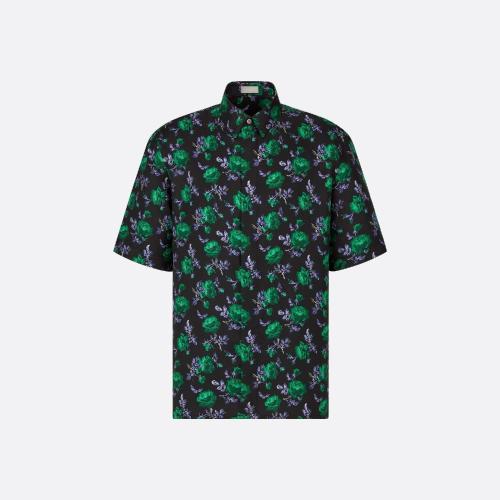  DIOR迪奧 22年秋冬 男士 短袖襯衫 Dior Jardin 短袖襯衫 193C54_5630_C985