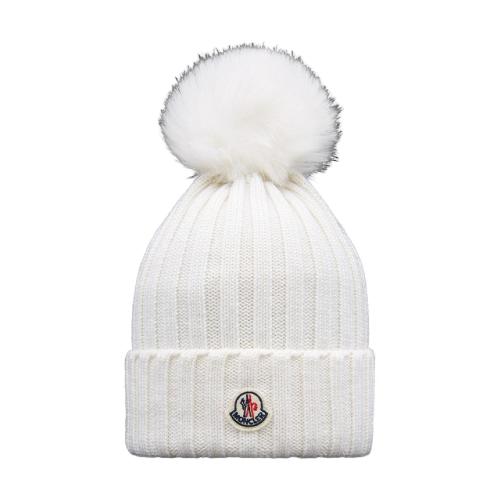  MONCLER蒙可蒙克萊 22年秋冬 女士 帽子 Beanie with Pom Pom H20933B00028A9327034