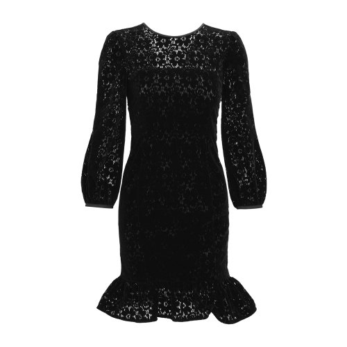 Emporio Armani 女士 黑色 鏤空蕾絲連衣裙  6H2A76-2NNSZ-0999