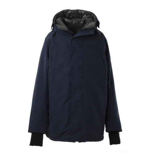 CANADA GOOSE/加拿大鵝 男士海軍藍色短款連帽羽絨服 3808M-ATLANTICNAVY