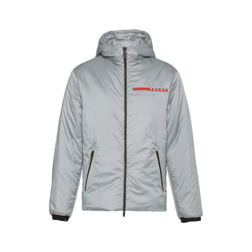 PRADA/普拉達 男士鋁銀色Tec Rec Eggshell織物外套SGB296_1XYW_F0024_S_192