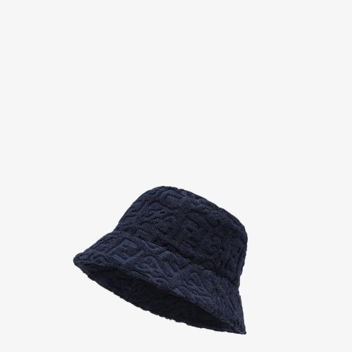  FENDI芬迪 22年秋冬 男士 帽子 藍(lán)色毛巾布漁夫帽 FXQ801AIJMF0QA2