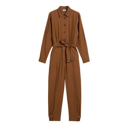 MaxMara/麥絲瑪拉 女士棕色時尚休閑連體衣 DAKAR 006