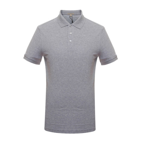 Burberry/博柏利  男士純棉灰色短袖POLO衫