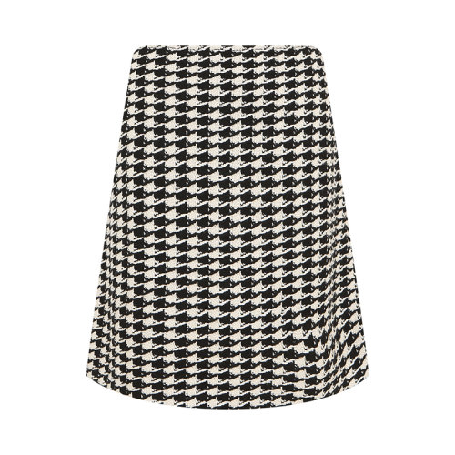 【21春夏新款】St. John/盛薔 黑白色小香風針織短款女士半身裙K713Q71