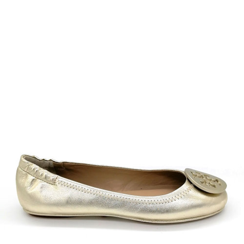 TORY BURCH/ 湯麗柏琦 女士皮革 平底鞋單鞋 金色 11168235 700