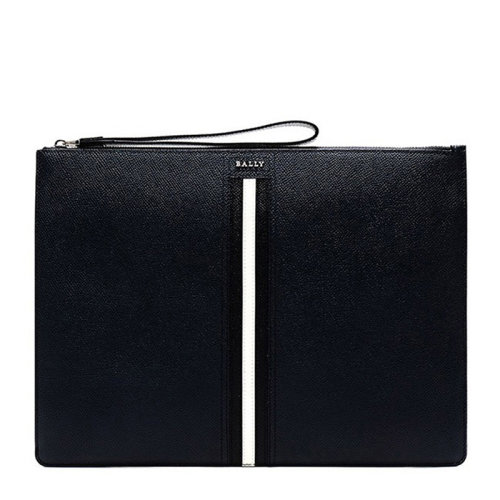 BALLY/巴利男士皮革條紋手拿包錢包卡包男包6232053