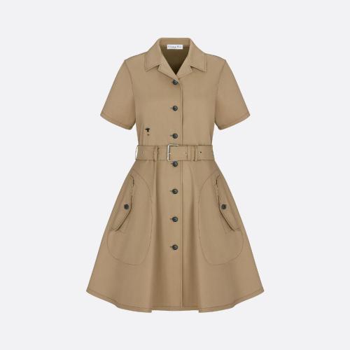  DIOR迪奧 22年春夏 女士 連衣裙 Robe a ceinture 247R19A3332_X1700