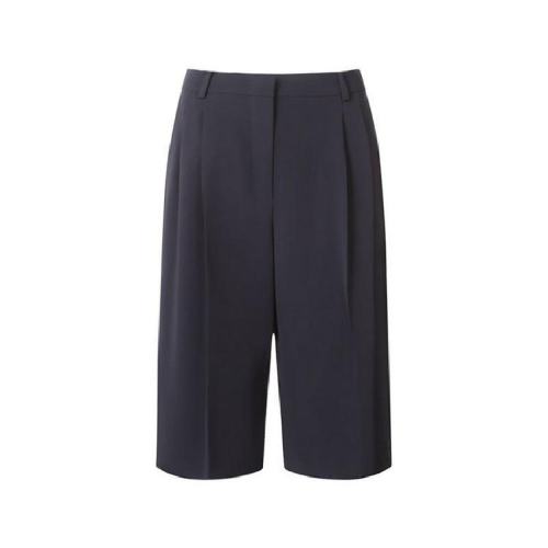  MaxMara/麥絲瑪拉 女士海軍藍(lán)時尚休閑短褲 REDY 005 PLFSX