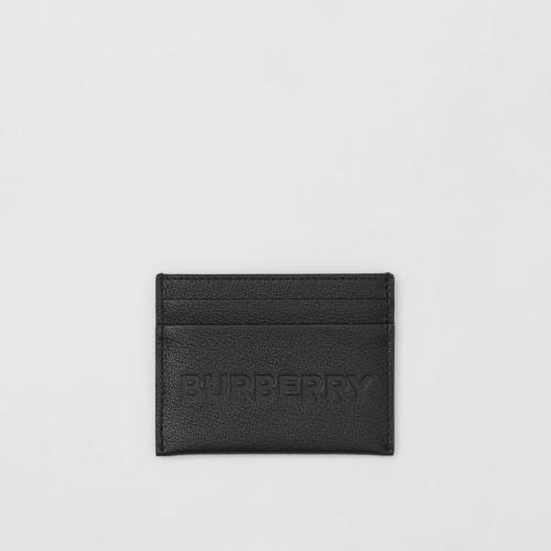  BURBERRY 22年秋冬 女士 徽標壓花粒紋皮革卡片夾 80613671
