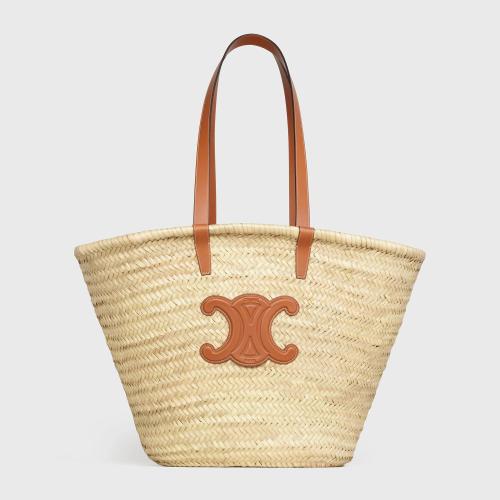  CELINE賽琳思琳 22年春夏 女士 手提包 CELINE CLASSIC PANIER MOYEN MODELE TRIOMPHE EN FEUI